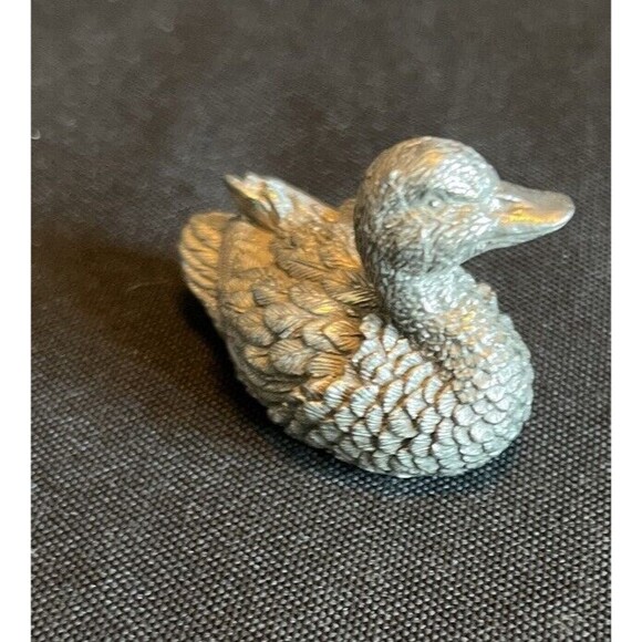 Royal Selangor 1994 Pewter  Ducks 54-7422 Flaw Missing Small Piece Of Pewter - Picture 4 of 10
